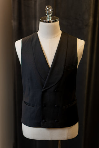 Black Tuxedo With Satin Shawl Lapel Waistcoat