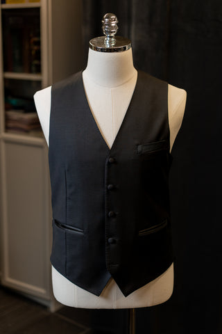 Black Tuxedo With Satin Waistcoat