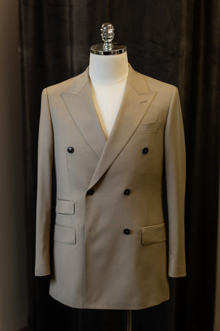 Khaki Double-Breasted Jacket