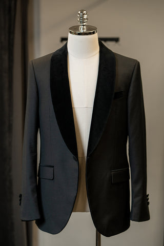 Black Velvet Shawl Lapel Jackets