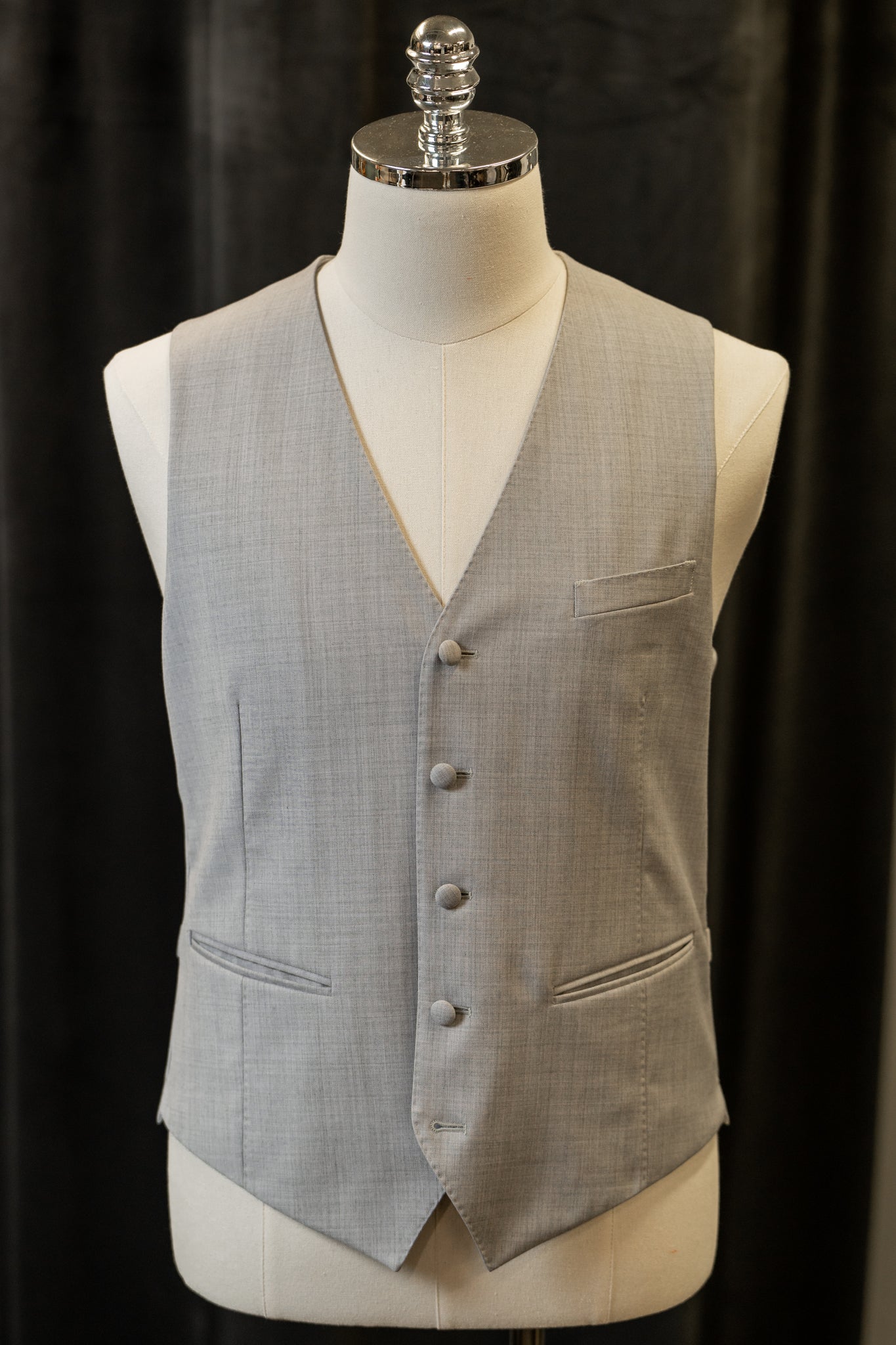 Light Grey Minimal Waistcoats