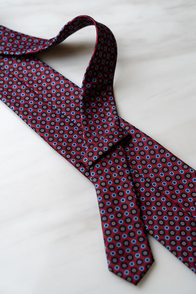 AT075RD Red Floral Tie