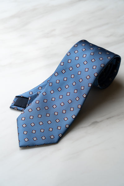 AT165BU Dull Blue Check Tie